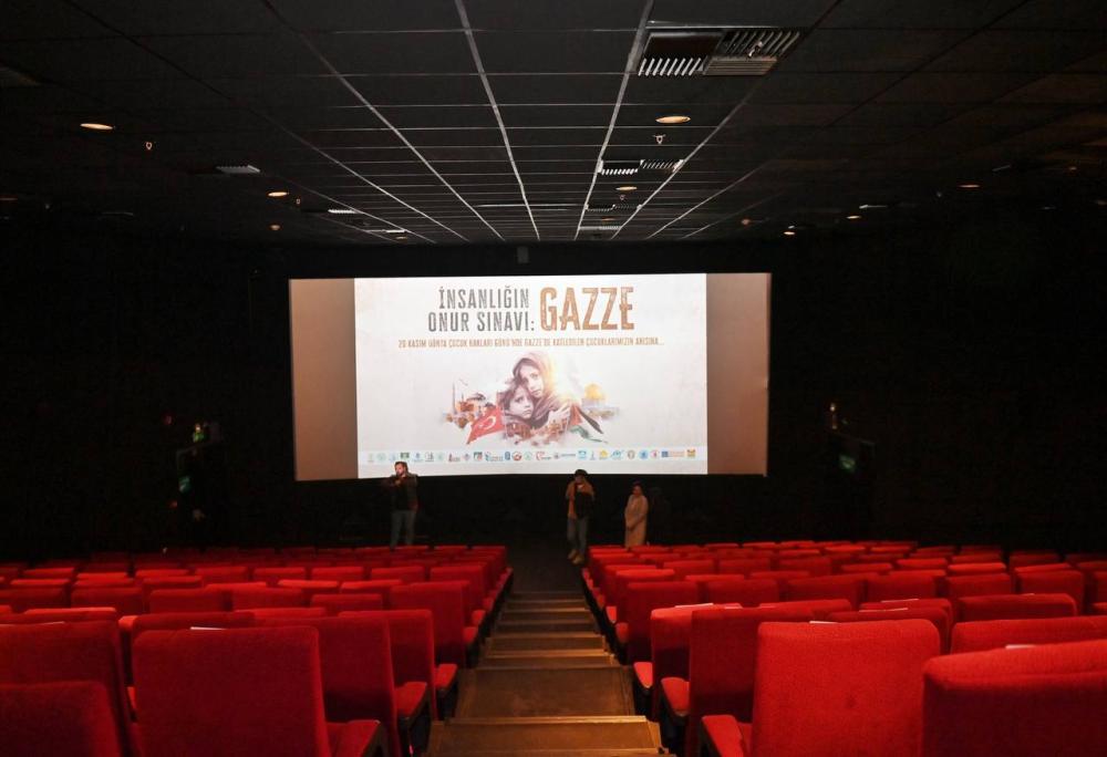 Sinemanın koltukları Gazze li Şehit Çocuklara ayrıldı