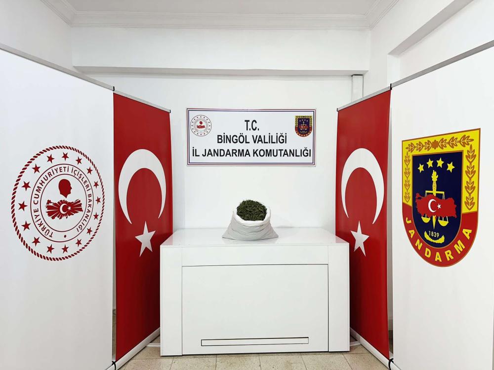 Bingöl de Uyuşturucu operasyonunda 12 kilo 550 gram esrar ele geçirildi